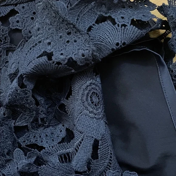 Rachel Parcell Midnight Blue Lace Pencil Skirt XS - Picture 7 of 9
